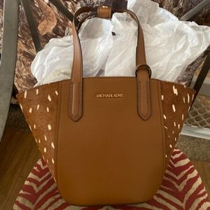Micheal Kors fawn print tote